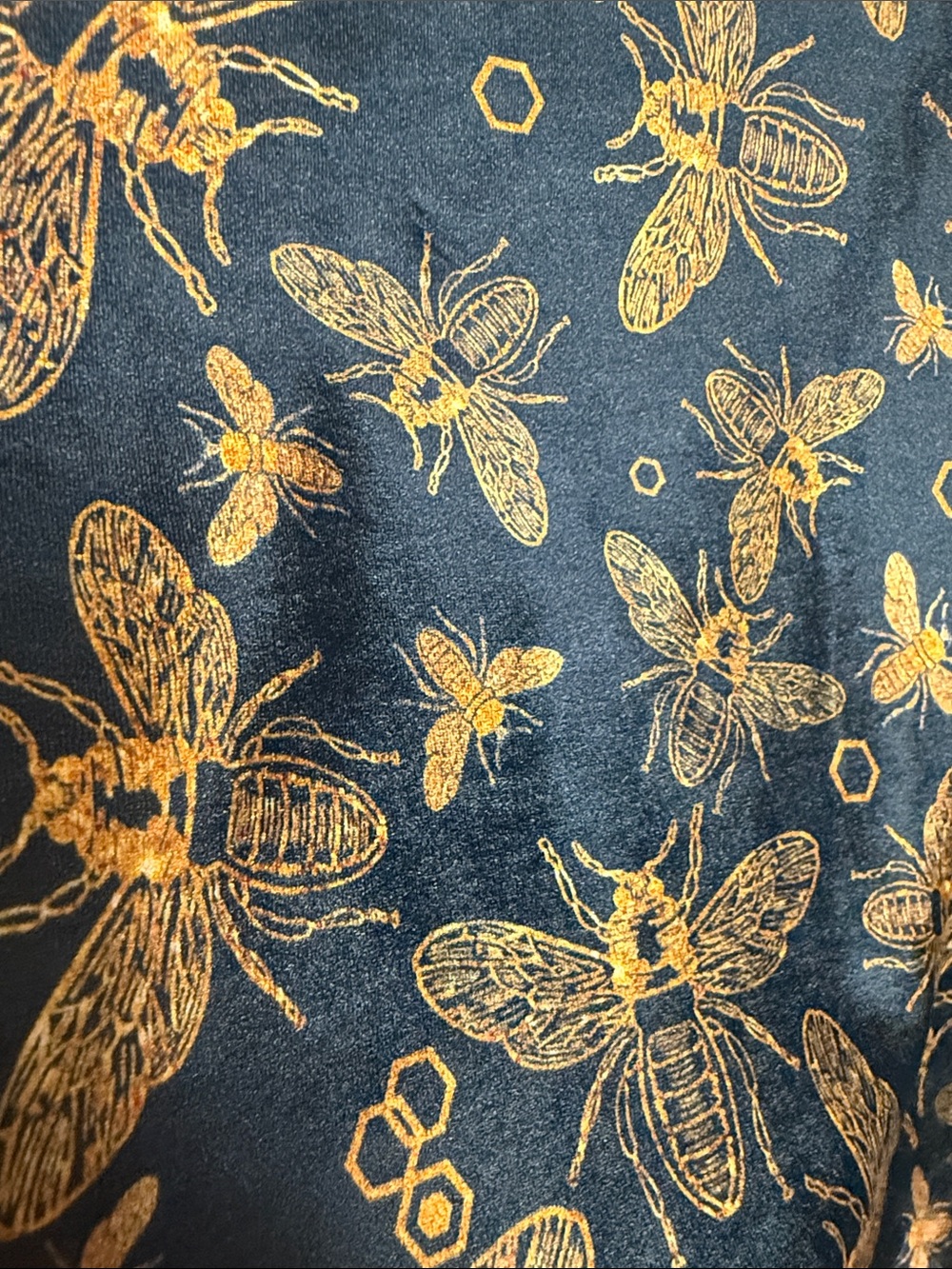 Blackmilk Sample Sale Velvet Bee Bodycon Mini Skirt - Picture 5 of 5